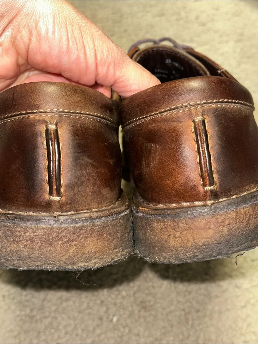Johnston & Murphy Brown Leather Derby Shoes